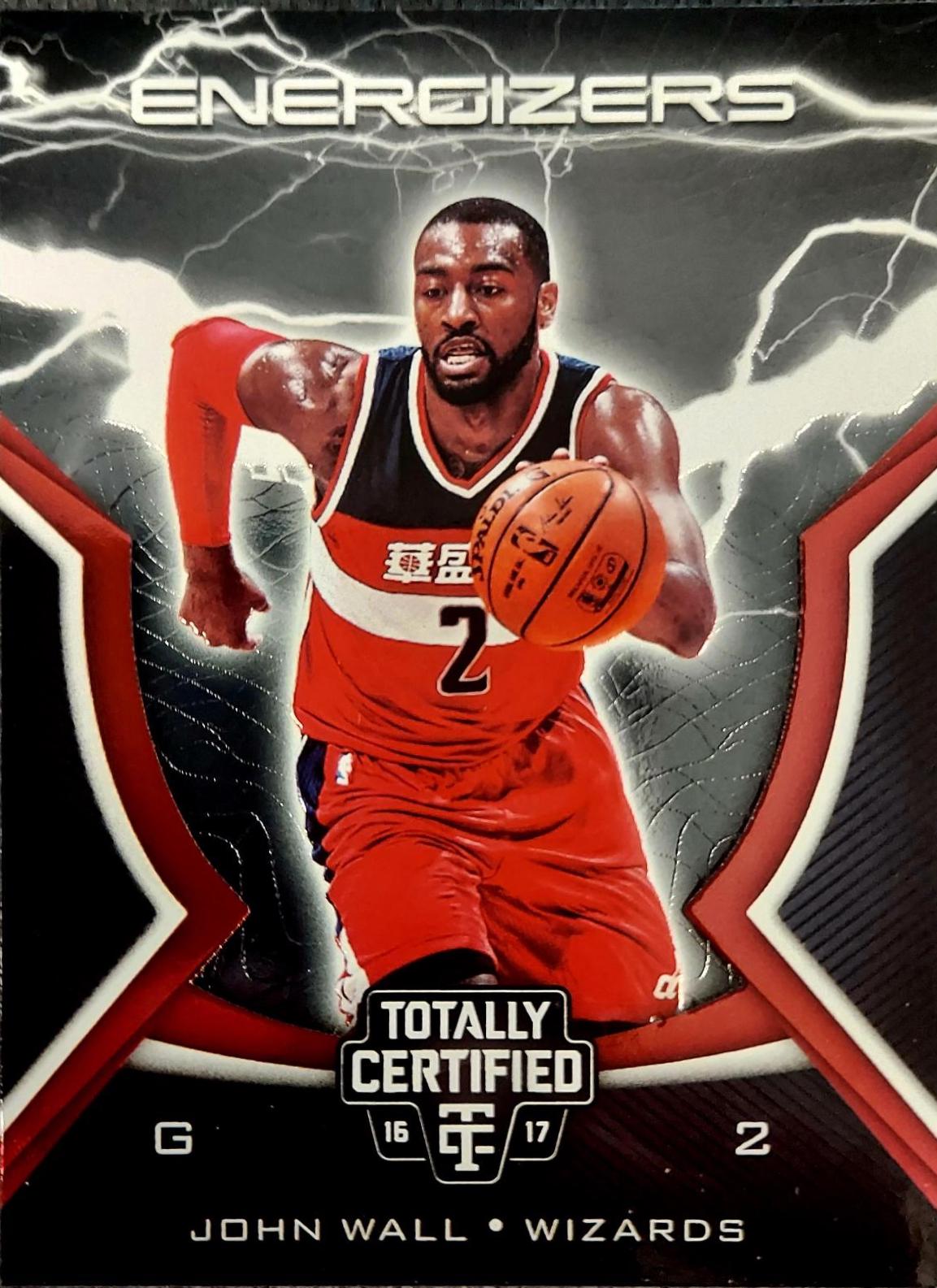 John Wall #2 Basketball Cards 2016 Panini Totally Certified Energizers