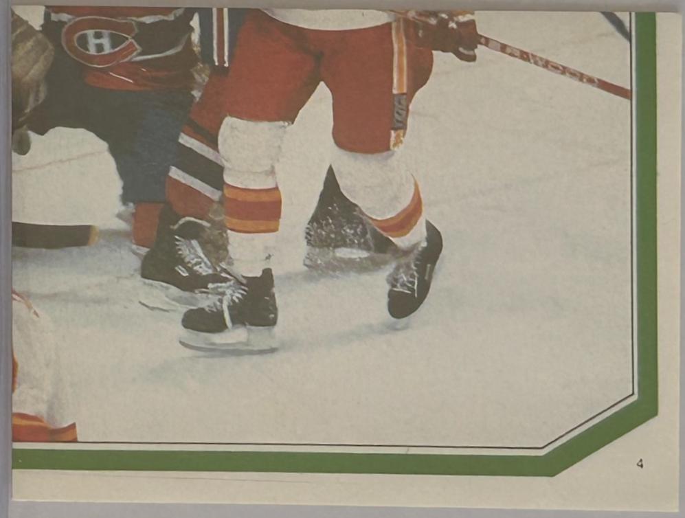 Stanley Cup Action #4 1986 O Pee Chee Sticker Hockey