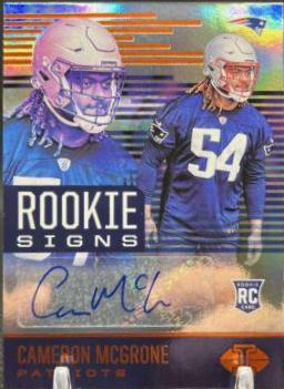 Cameron McGrone #RS-CM Football Cards 2021 Panini Illusions Rookie Signs Autographs