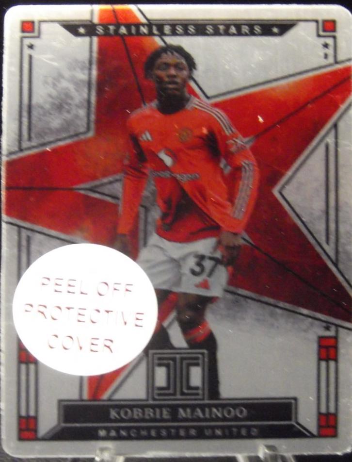 Kobbie Mainoo #42 2024 Panini Impeccable Premier League Stainless Stars