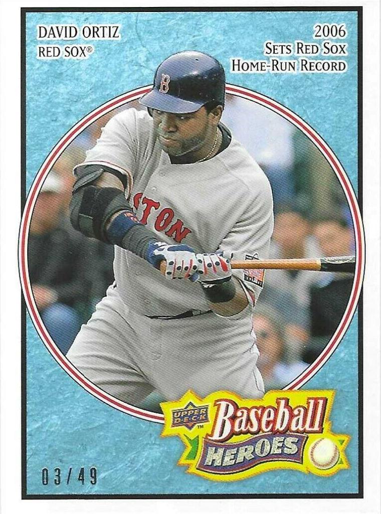 David Ortiz #21 Baseball Cards 2008 Upper Deck Baseball Heroes