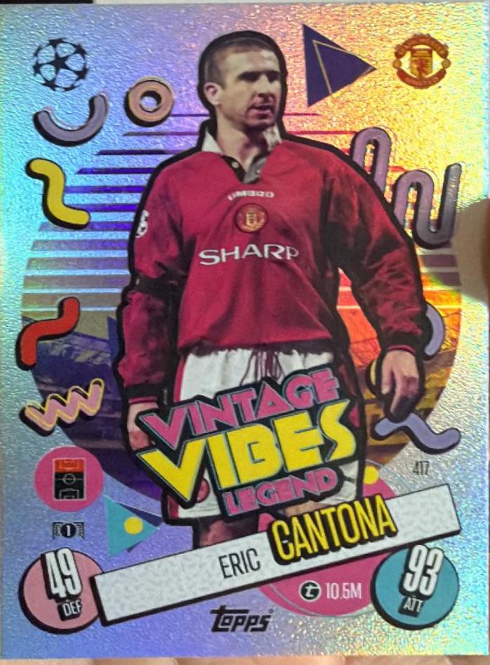 Eric Cantona #417 2024 Topps Match Attax UEFA