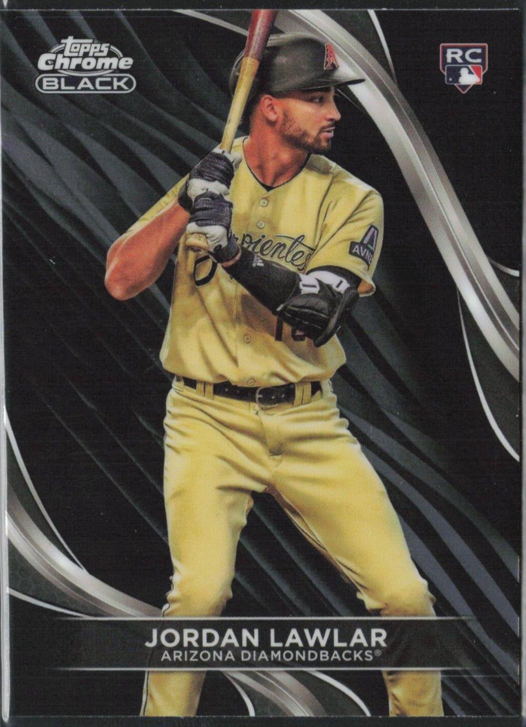 Jordan Lawlar #3 Baseball Cards 2024 Topps Chrome Black