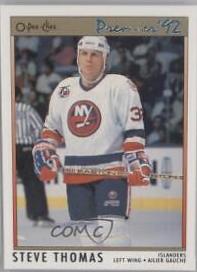 Steve Thomas #195 Hockey Cards 1991 O-Pee-Chee Premier