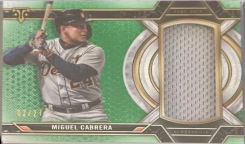 Miguel Cabrera #SJR1-MC1 2022 Topps Triple Threads Baseball Single Jumbo Relics