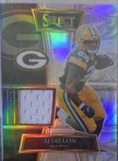 AJ Dillon #SS-ADI Football Cards 2021 Panini Select Swatches