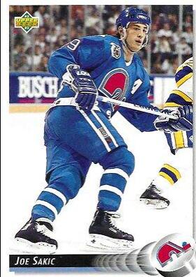 Joe Sakic #255 Hockey Cards 1992 Upper Deck