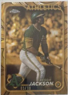 Reggie Jackson [Gold Lava Refractor] #64