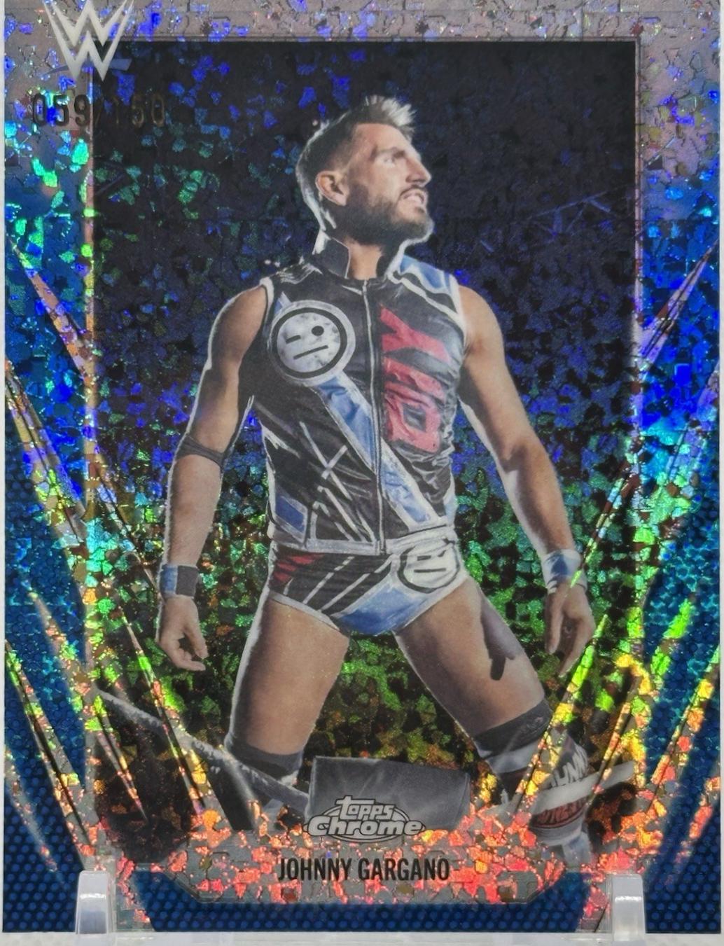 Johnny Gargano [Blue Mini Diamond Refractor] #15