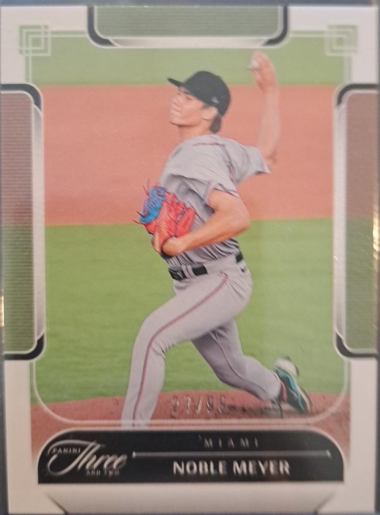 Noble Meyer #72 2024 Panini Three and Two Baseball