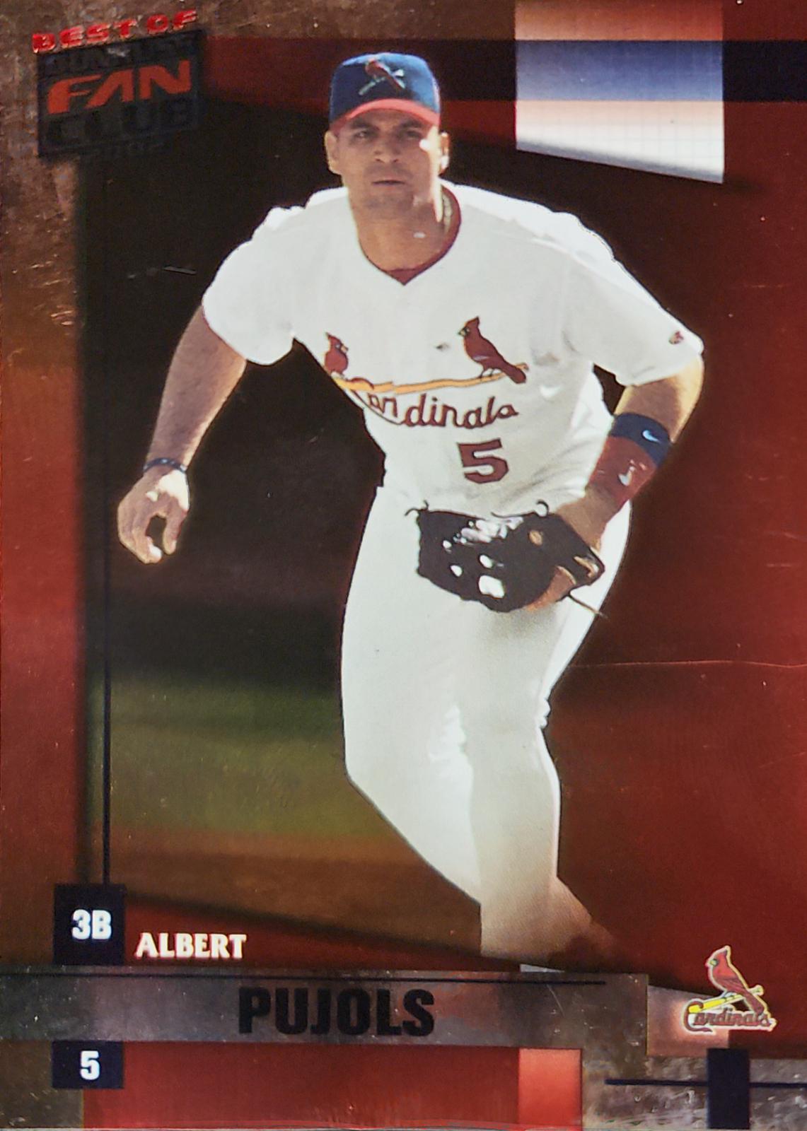 Albert Pujols #40 Baseball Cards 2002 Donruss Best of Fan Club
