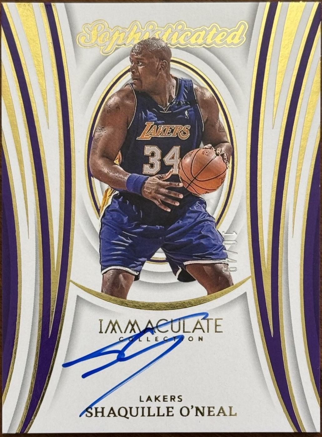 Shaquille O'Neal #6 Basketball Cards 2023 Panini Immaculate Sophisticated Signatures