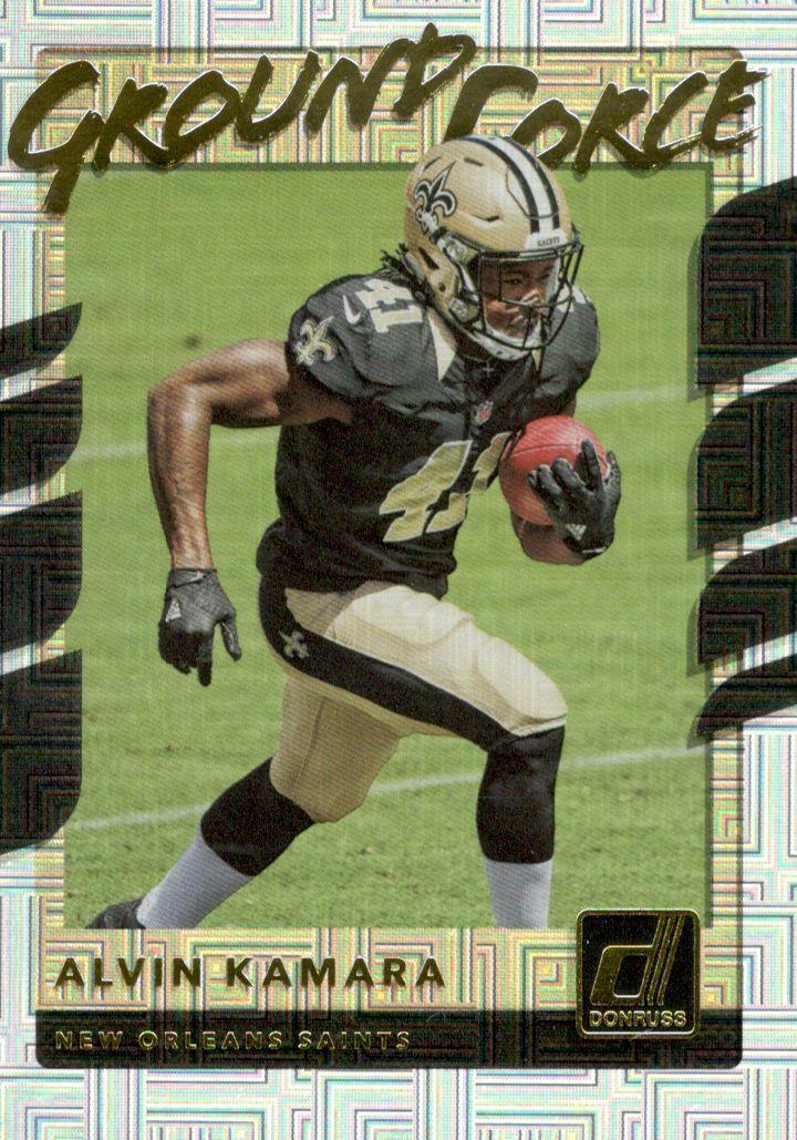 Alvin Kamara #19 Football Cards 2017 Panini Donruss Ground Force