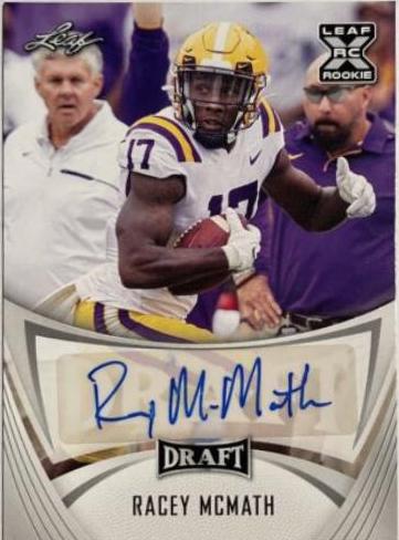Racey McMath #BA-RM2 2021 Leaf Draft Autograph Football