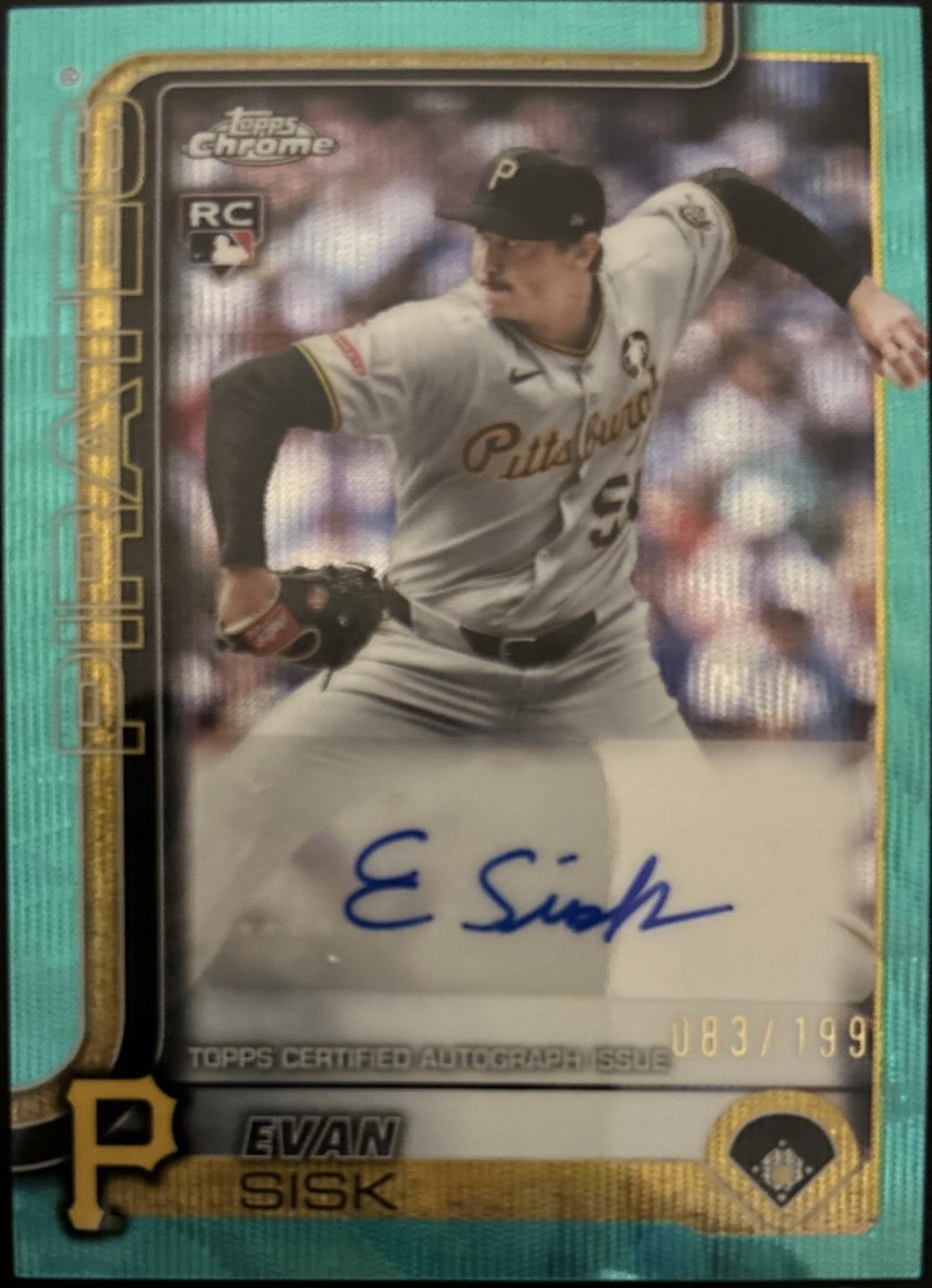Evan Sisk [Aqua Wave Refractor] #AC-ES