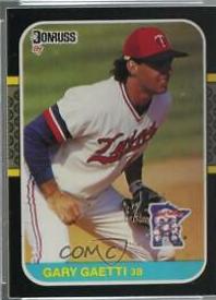 Gary Gaetti #122 Baseball Cards 1987 Donruss