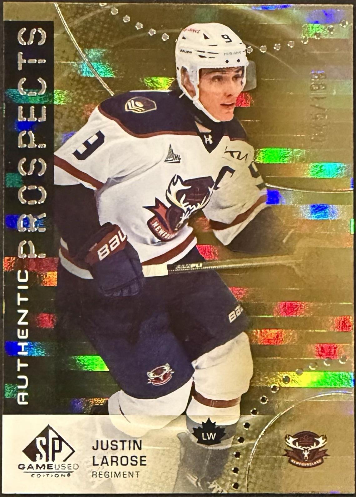 Justin Larose #34 2025 Sp Game Used Chl Hockey