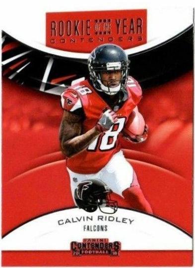 Calvin Ridley Football Cards 2018 Panini Contenders Rookie of the Year