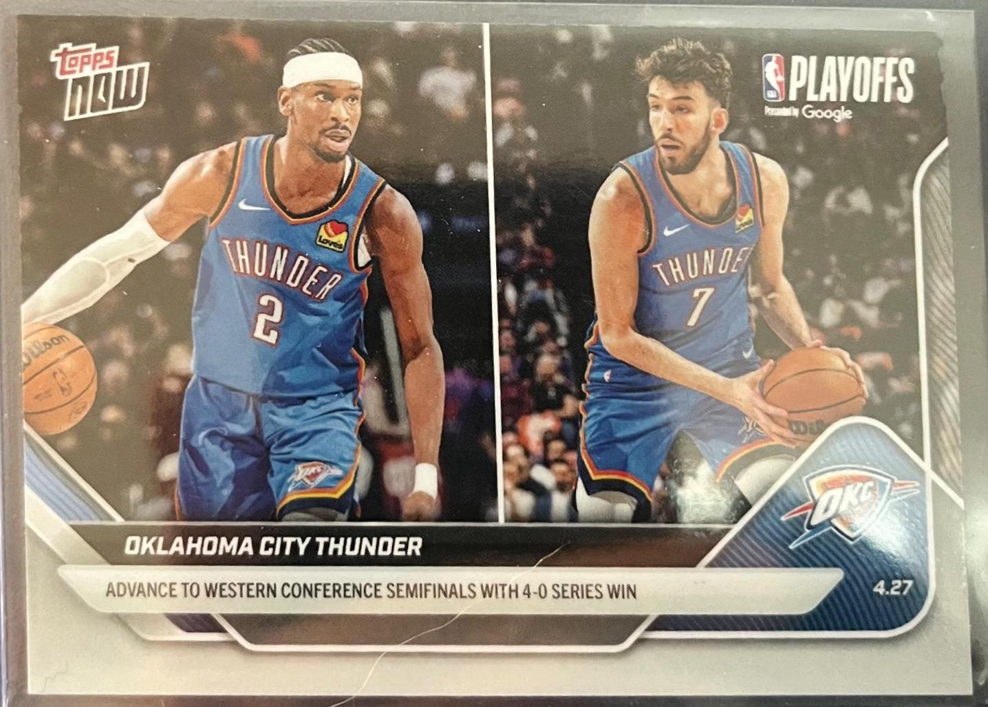 Shai Gilgeous-Alexander / Chet Holmgren #281 2026 Topps Now Basketball