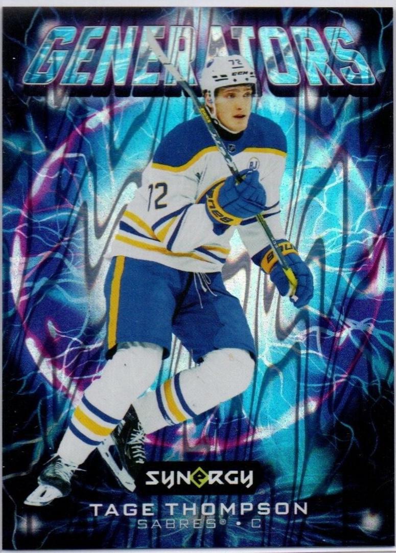 Tage Thompson #G-6 Hockey Cards 2024 Upper Deck Synergy Generators