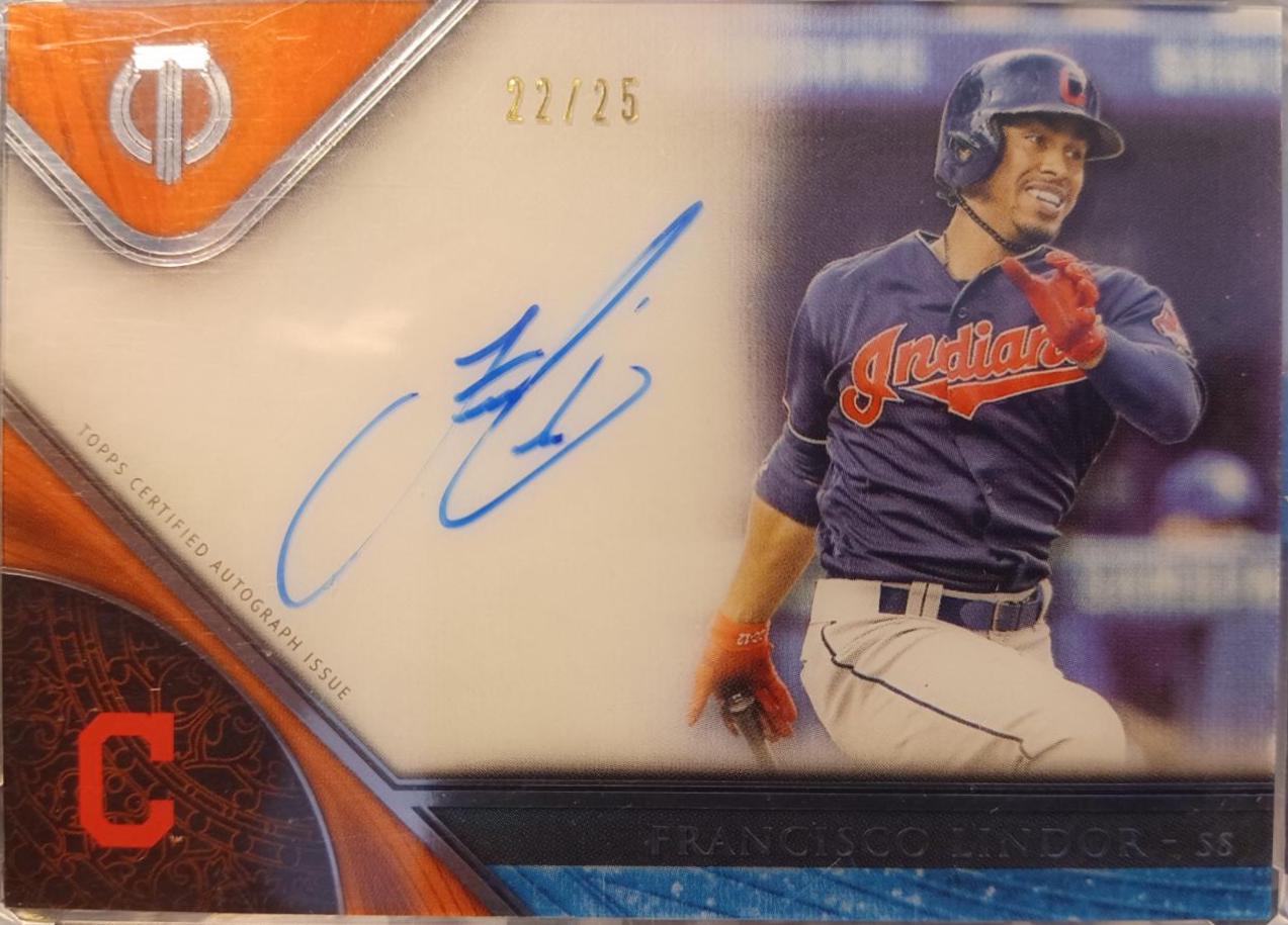 Francisco Lindor #TA-FL 2017 Topps Tribute Baseball Autographs