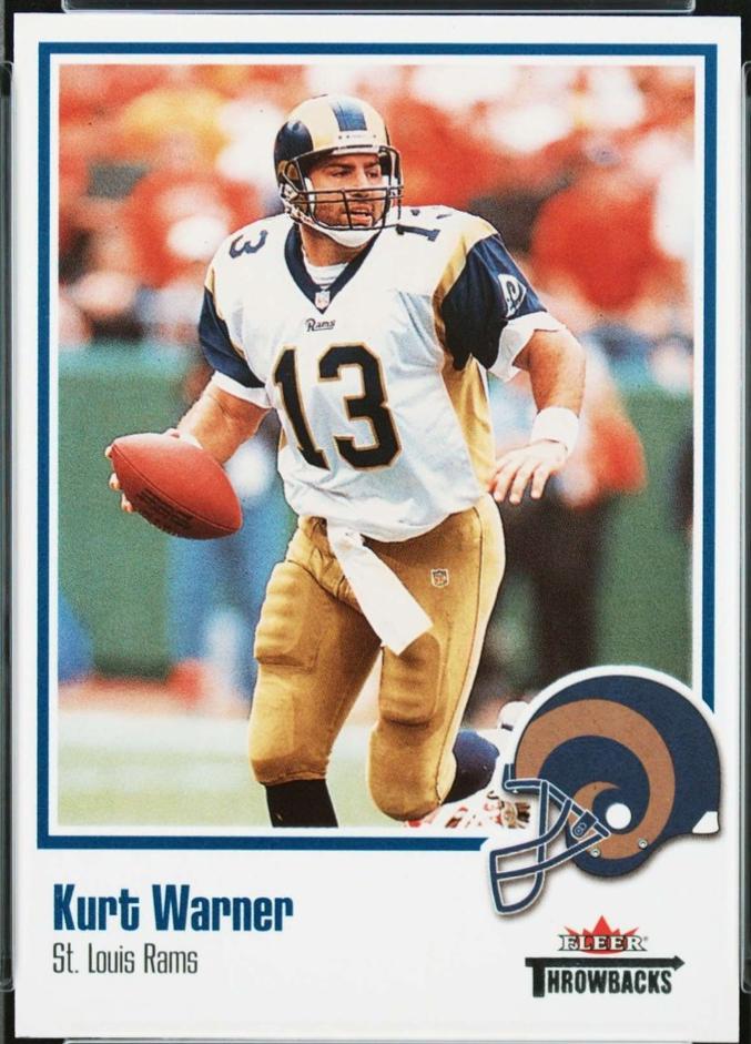 Kurt Warner #100 2002 Fleer Throwbacks Football