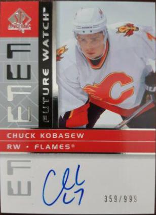 Chuck Kobasew #183 2002-03 SP Authentic Hockey