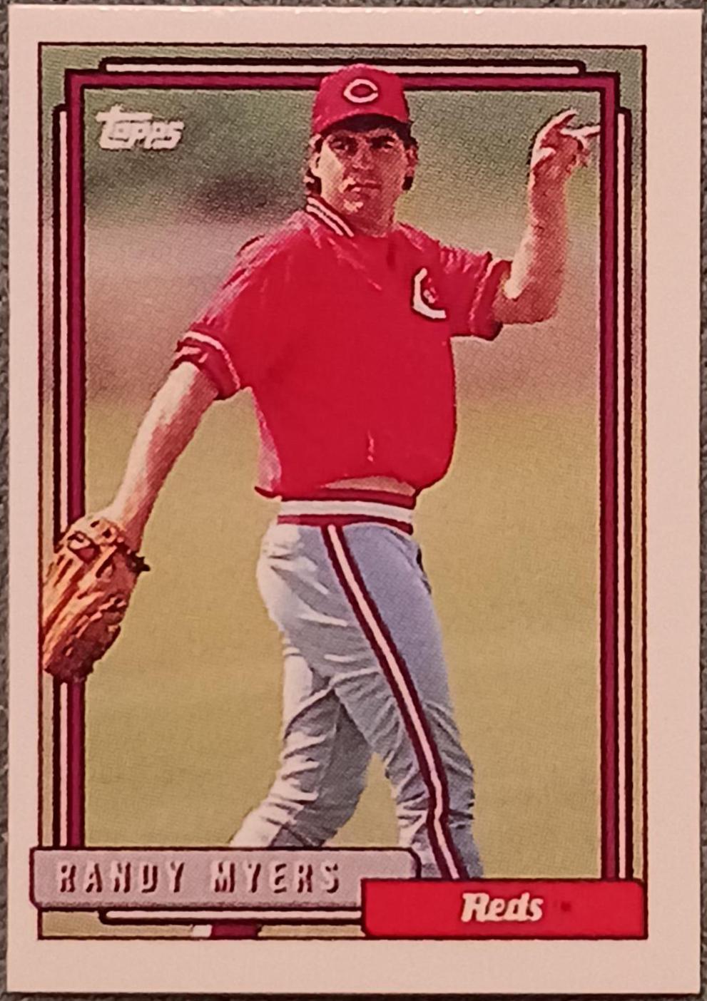Randy Myers #24 Baseball Cards 1992 Topps Micro