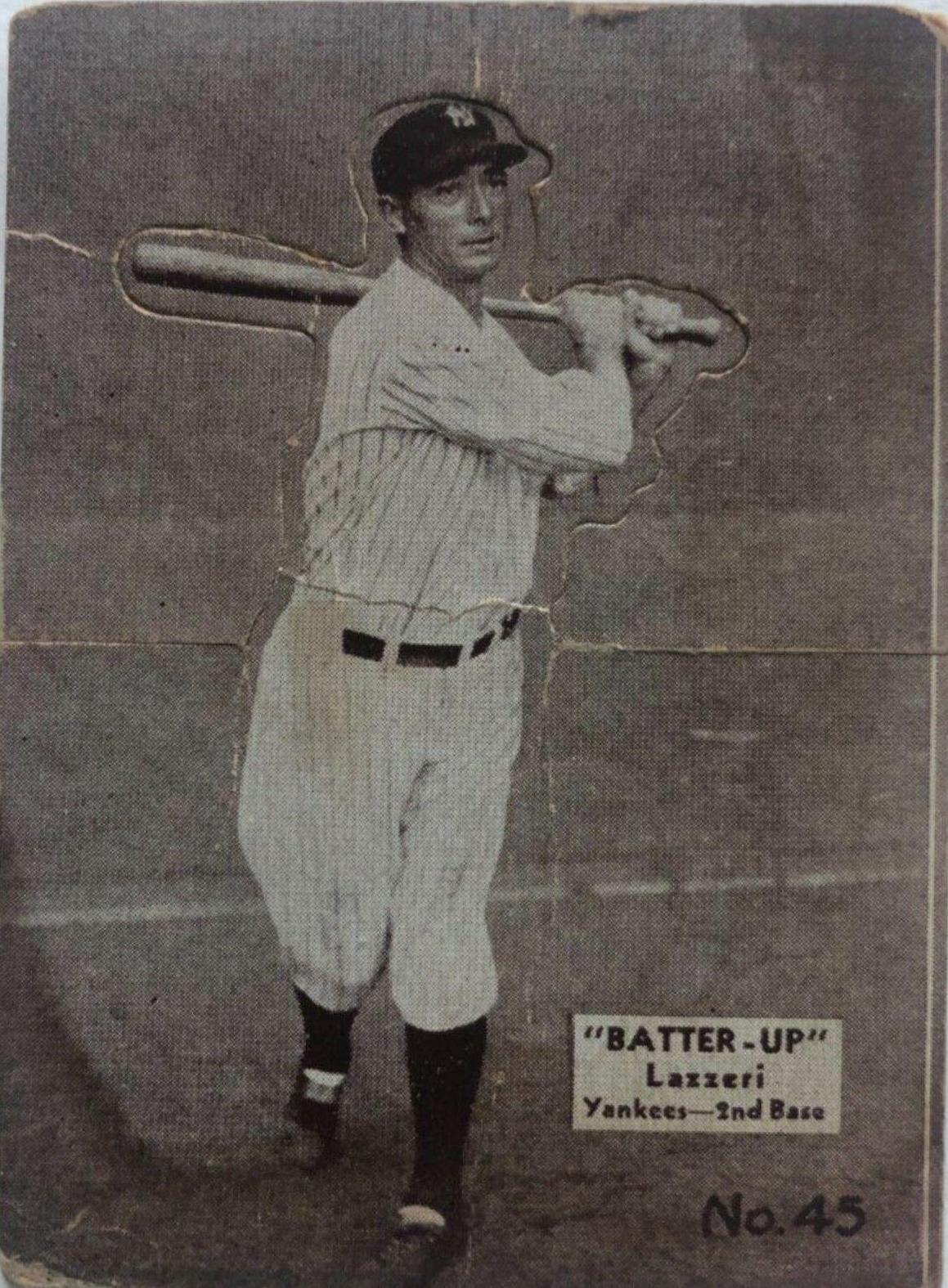 Tony Lazzeri #45 Baseball Cards 1934 Batter Up