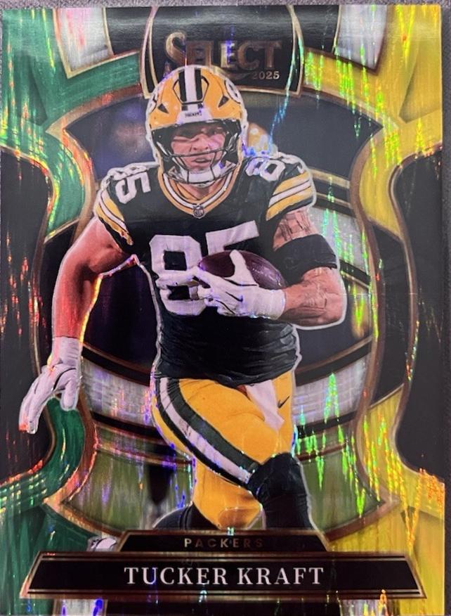 Tucker Kraft [Green Yellow Prizm Shock] #68 Prices | 2025 Panini
