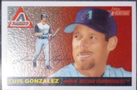 Luis Gonzalez #44 Baseball Cards 2004 Topps Heritage Chrome