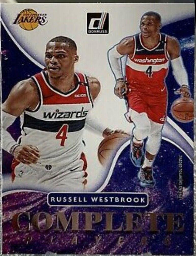 Russell Westbrook #4 Basketball Cards 2021 Panini Donruss Complete Players