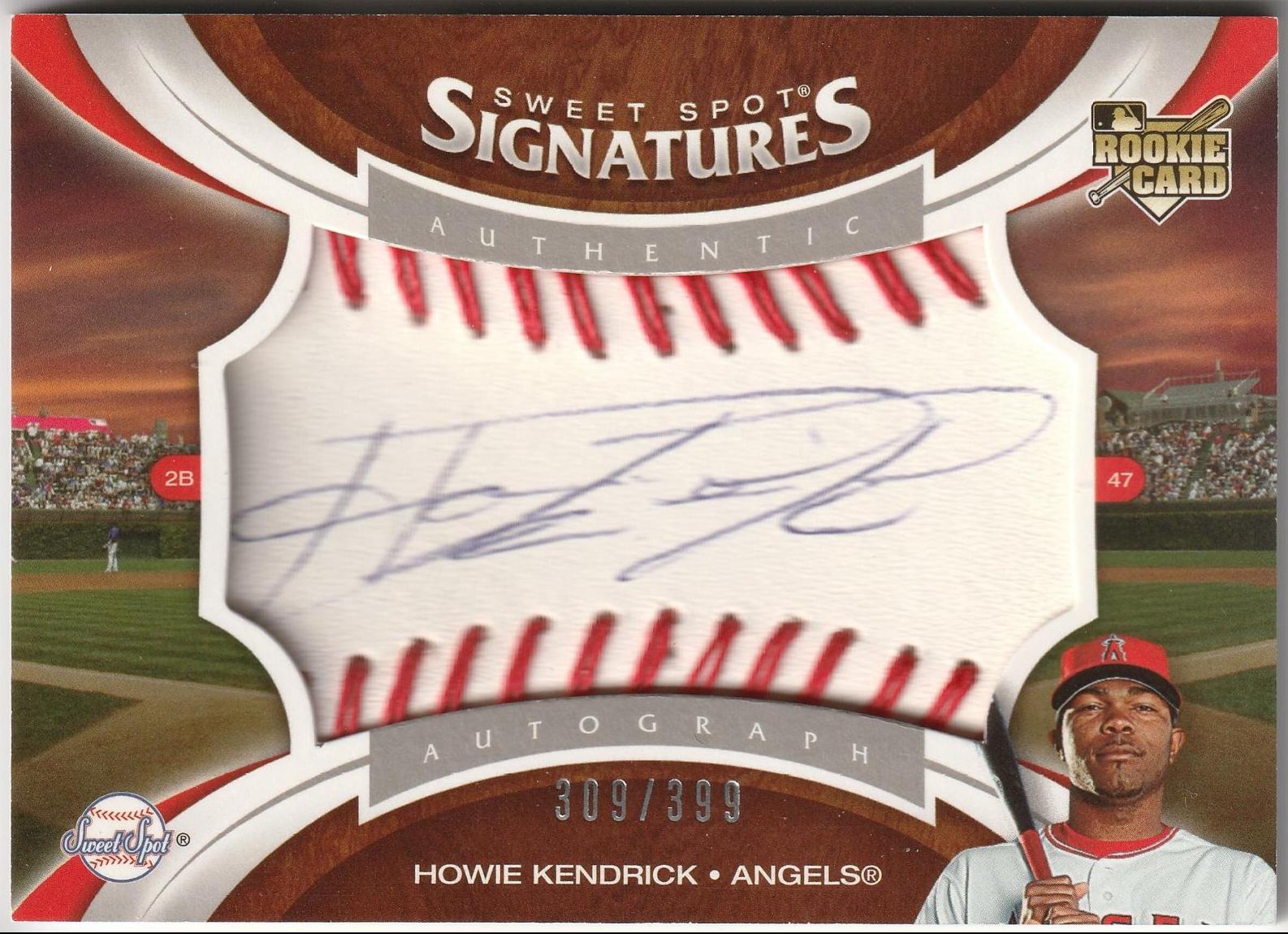 Howie Kendrick #179 Baseball Cards 2006 Upper Deck Sweet Spot Signatures