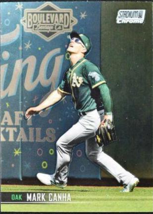 Mark Canha #5 Baseball Cards 2021 Stadium Club Chrome