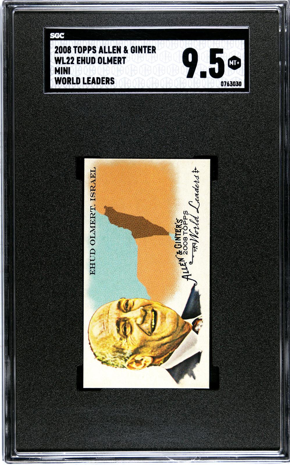 Ehud Olmert #WL22 Baseball Cards 2008 Topps Allen & Ginter World Leaders Mini