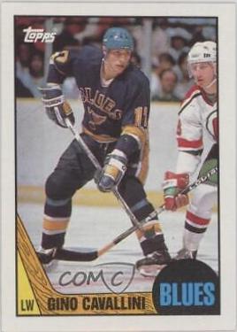 Gino Cavallini #146 Hockey Cards 1987 Topps