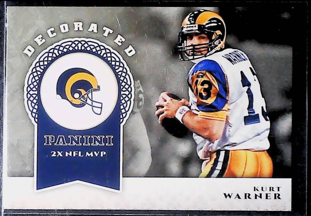 Kurt Warner #D-KW Football Cards 2017 Panini Decorated