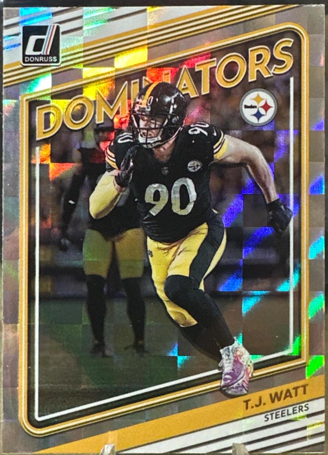 T. J. Watt #D33 Football Cards 2022 Panini Donruss Dominators