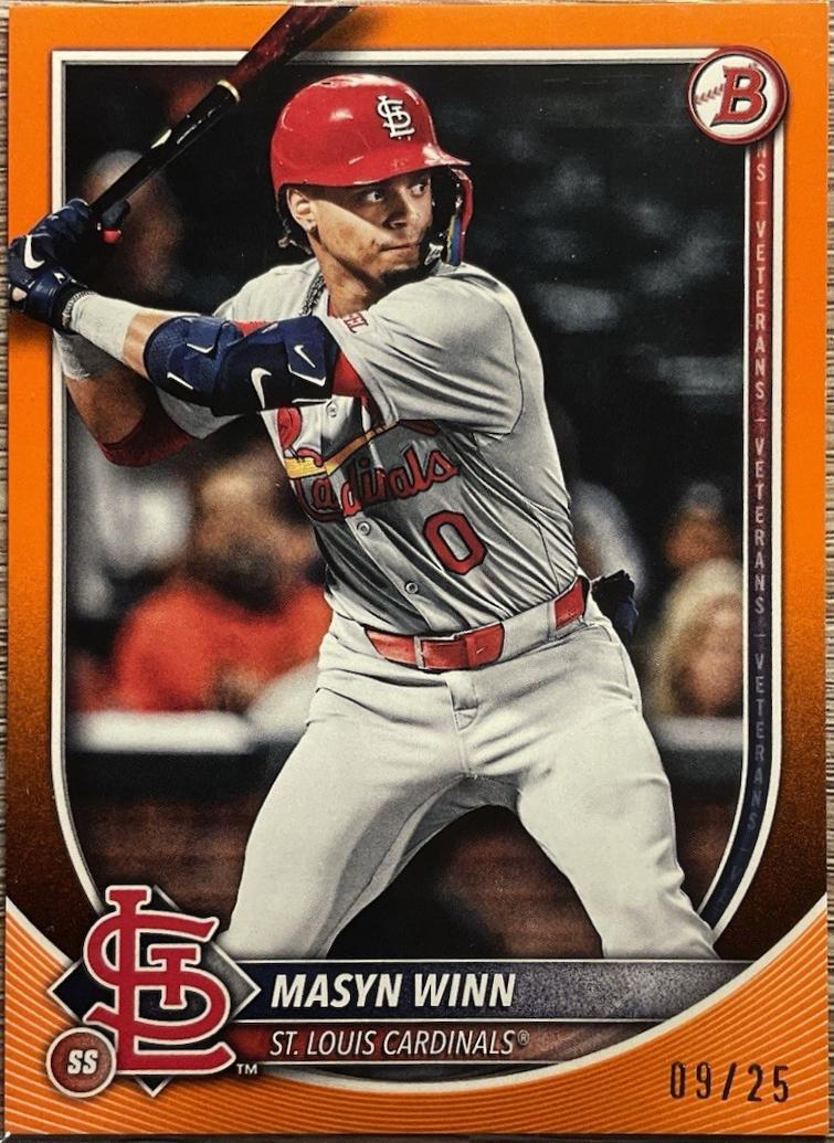 Masyn Winn #100 2025 Bowman Baseball