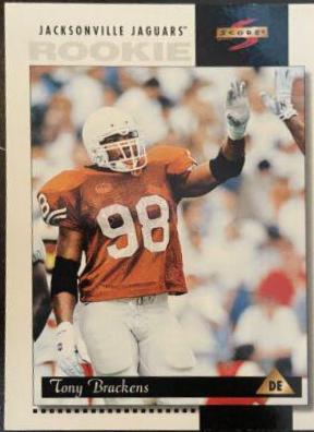 Tony Brackens #215 Football Cards 1996 Panini Score