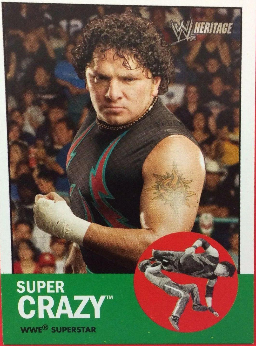 Super Crazy #43 Wrestling Cards 2006 Topps Heritage II WWE