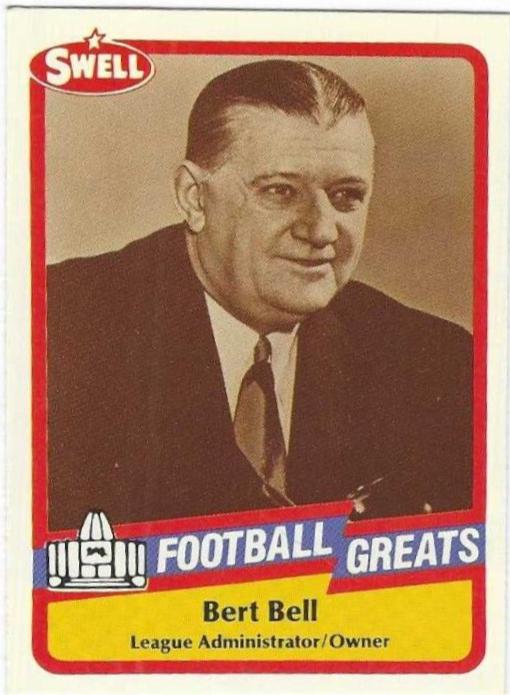 Bert Bell #2 Football Cards 1989 Swell Greats