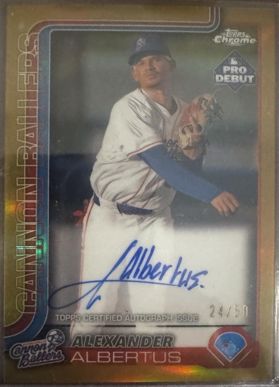 Alexander Albertus [Gold Refractor Autograph] #PDC-36