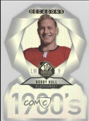 Bobby Hull #DC-10 Hockey Cards 2020 SP Signature Edition Legends Decagons
