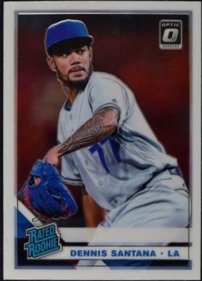 Dennis Santana #37 Baseball Cards 2019 Panini Donruss Optic