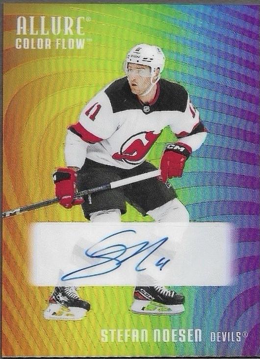 Stefan Noesen #RA-SN 2025 Upper Deck Allure Color Flow Full Rainbow Autograph Hockey