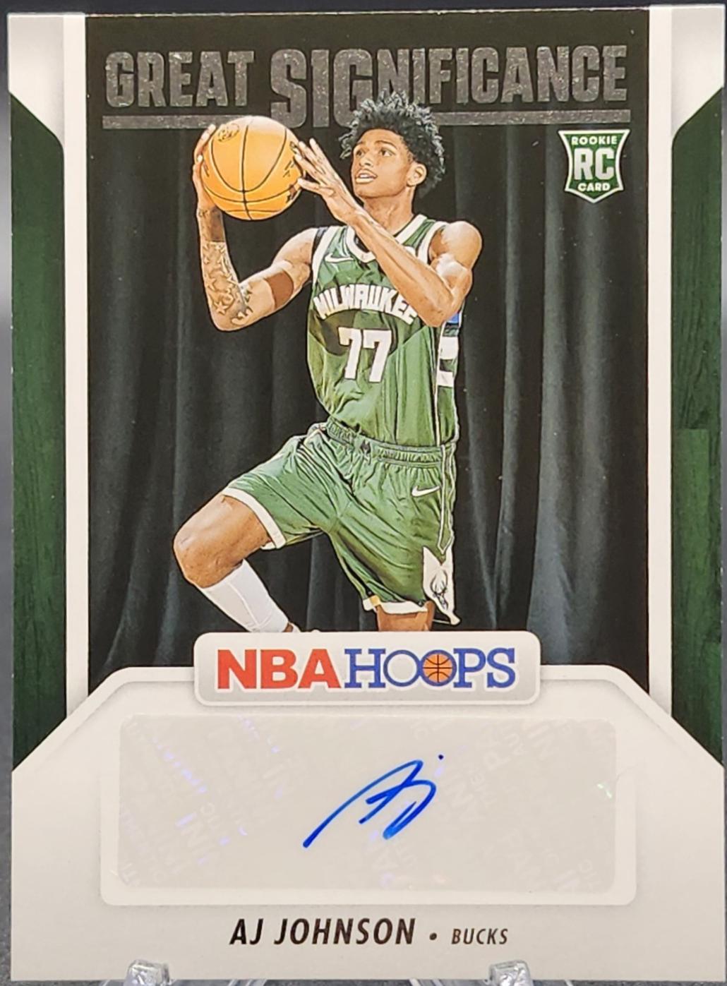 AJ Johnson #GS-AJJ Basketball Cards 2024 Panini NBA Hoops Great SIGnificance