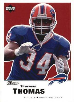Thurman Thomas #19 Football Cards 1999 Upper Deck Retro