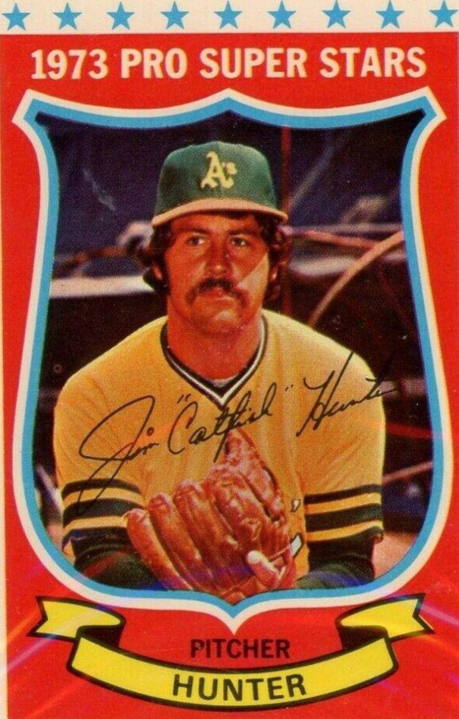 Catfish Hunter #20 Baseball Cards 1973 Kellogg's