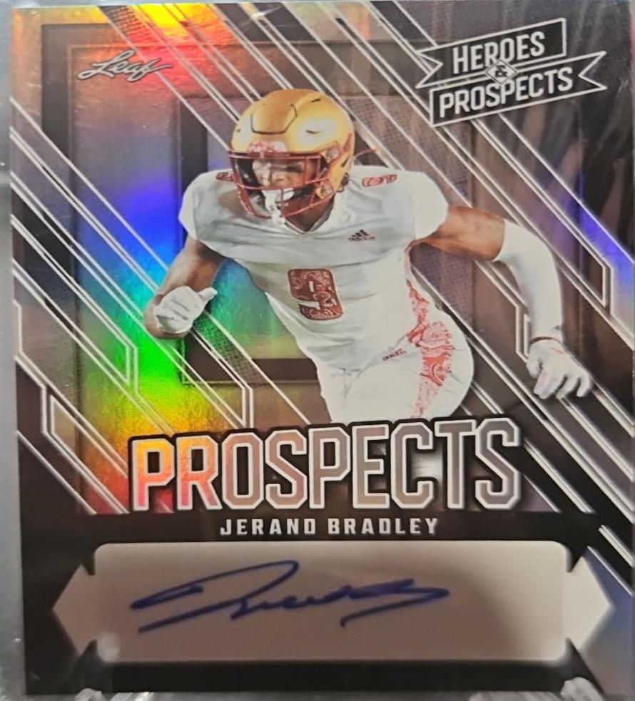 Jerand Bradley #AP-JB7 2024 Leaf Heroes & Prospects Prospect Autograph Football